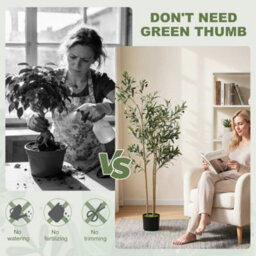 Homcom 148 Cm Decorative Artificial Plant, Silk Olive Tree With 553 Leaves - thumbnail 6