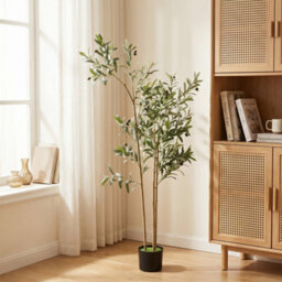 Homcom 148 Cm Decorative Artificial Plant, Silk Olive Tree With 553 Leaves - thumbnail 1