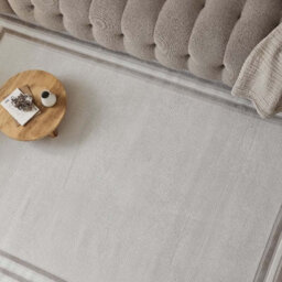 The Rugs Carmel Cream/beige Bordered Area Rug And Runner Non Shedding, Stain Resistant, Soft - thumbnail 7