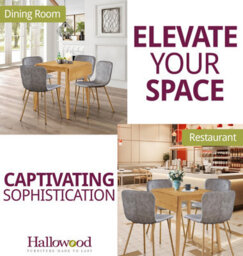 Hallowood Furniture Ledbury Light Oak Drop Leaf Dining Table With 4 Taupe Leather Effect Chairs - thumbnail 6