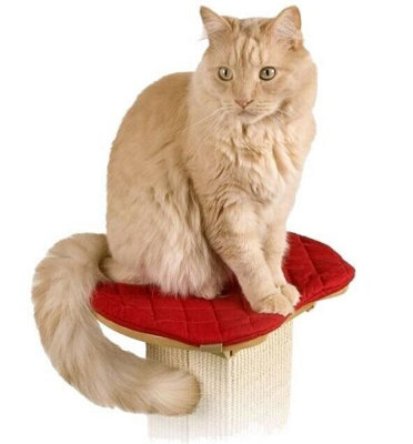 Smartcat Cat Scratching Post Pole Bed Perch For Ultimate Scratcher  - Red - image 1