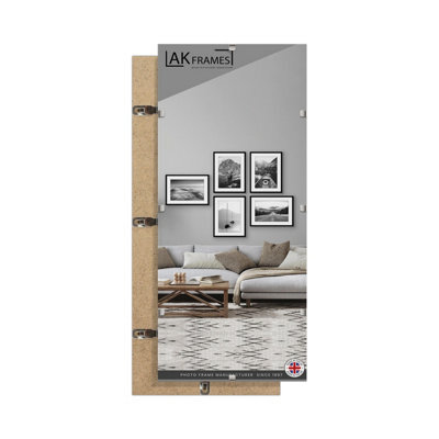 Ak Frames 60X30Cm Frameless Clip Frame With Shatter-Resistant Perspex - Clip Photo Frame For Prints, Photos And Wall Art - image 1