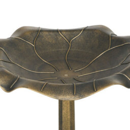 Outsunny Bird Bath For Garden, Birdbath With Lotus Leaf Basin, Bronze Tone - thumbnail 8