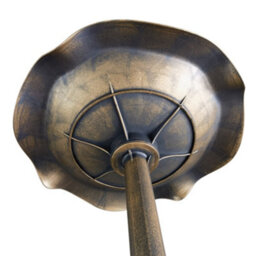 Outsunny Bird Bath For Garden, Birdbath With Lotus Leaf Basin, Bronze Tone - thumbnail 9