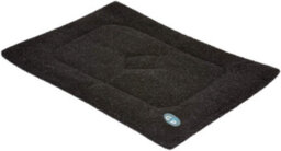 Gorpets Sherpa Cage Mat For Pet Crate - 71 X 107 Cm - Black - thumbnail 2