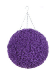 Best Artificial 36Cm Purple Heather Hanging Basket Flower Topiary Ball - Suitable For Outdoor Use - Weather & Fade Resistant - thumbnail 4