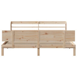 Berkfield Bed Frame With Headboard Without Mattress 180X200 Cm Super King - thumbnail 4