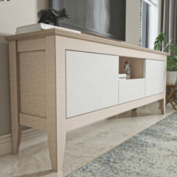 Decorotika Verde Tv Stand Tv Unit For Tvs Up To 59Inch Cotton Beige - thumbnail 5