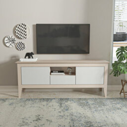Decorotika Verde Tv Stand Tv Unit For Tvs Up To 59Inch Cotton Beige - thumbnail 1