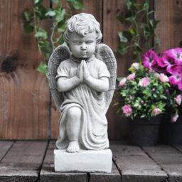 Oakleystone Northern Small Praying Kneeling Cherub Memorial Ornament - thumbnail 5