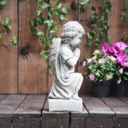 Oakleystone Northern Small Praying Kneeling Cherub Memorial Ornament - thumbnail 4