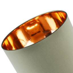 Happy Homewares Contemporary Olive Cotton 12 Table/pendant Lamp Shade With Shiny Copper Inner - thumbnail 5