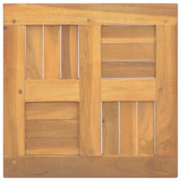 Berkfield Square Table Top 40X40X2.5 Cm Solid Wood Teak - thumbnail 2