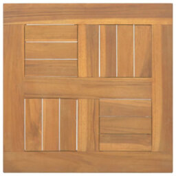 Berkfield Square Table Top 40X40X2.5 Cm Solid Wood Teak - thumbnail 1