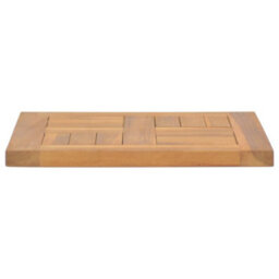 Berkfield Square Table Top 40X40X2.5 Cm Solid Wood Teak - thumbnail 4
