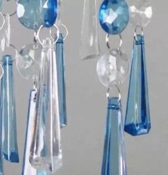 Modern Chandelier Ceiling Ely Light Shades Acrylic Droplet Pendant Crystal Beads - thumbnail 3