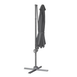 Dellonda 3M Cantilever Parasol With 360 Rotation, Tilt And Cover Grey - Dg267 - thumbnail 6