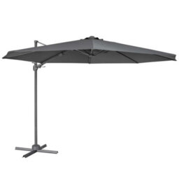 Dellonda 3M Cantilever Parasol With 360 Rotation, Tilt And Cover Grey - Dg267 - thumbnail 1