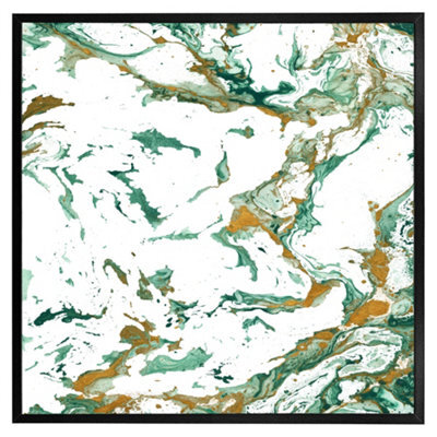"Andrew Lee Green & Golden Marble (Picutre Frame) / 16X16"" / Grey" - image 1