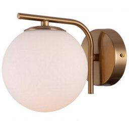 Luminosa Lighting Luminosa Modern Wall Lamp Golden 1 Light With White Shade, G9 - thumbnail 2