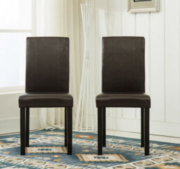 Mcc Direct Leather Dining Chairs Brown - thumbnail 3
