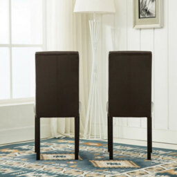Mcc Direct Leather Dining Chairs Brown - thumbnail 4