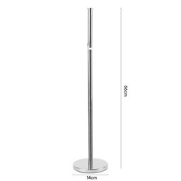 OHS Free Standing Toilet Roll Holder Space Saving Storage Bathroom Loo Roll Frame - thumbnail 4