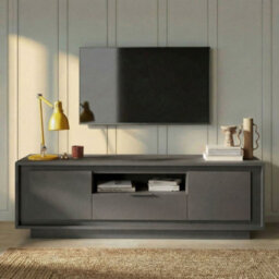 FurniComp LTD Furnicomp Berlin 2 Door 1 Drawer 180Cm Grey Tv Stand - thumbnail 1