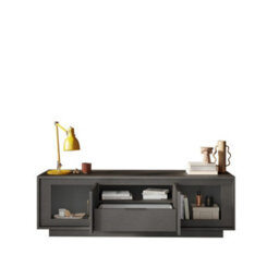 FurniComp LTD Furnicomp Berlin 2 Door 1 Drawer 180Cm Grey Tv Stand - thumbnail 3