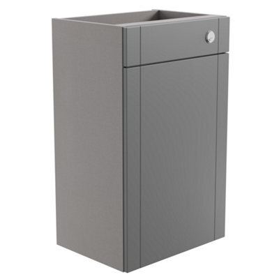 Ashford Matt Dusty Grey Shaker Freestanding Toilet Cabinet (H)820mm X (W)495mm - image 1