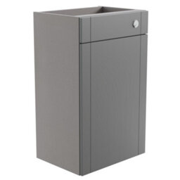 Ashford Matt Dusty Grey Shaker Freestanding Toilet Cabinet (H)820mm X (W)495mm - thumbnail 1