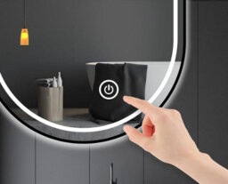 Belofay 500 X 700 mm Oval Bathroom Led Mirror, Wall Mounted, Toughened Glass, Illuminated Led Lights - thumbnail 6