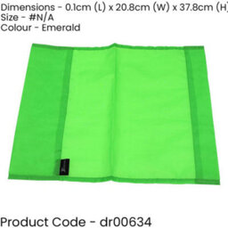 Precision Single All Weather Football Corner Flag - Emerald Green - Outdoor Polyester - thumbnail 2