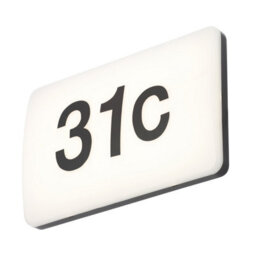 CGC Lighting Cgc Outdoor House Number Black Led Slim Wall Light - thumbnail 5