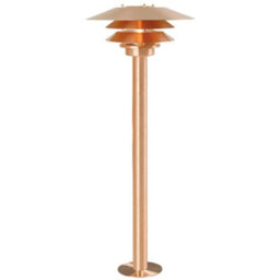 Nordlux Veno Industrial Outdoor Copper Garden Post Coastal/marine Safe Brown, Mains - thumbnail 2