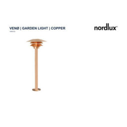 Nordlux Veno Industrial Outdoor Copper Garden Post Coastal/marine Safe Brown, Mains - thumbnail 4