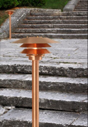 Nordlux Veno Industrial Outdoor Copper Garden Post Coastal/marine Safe Brown, Mains