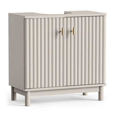 Stone Freestanding Under Sink Bathroom Storage Cabinet - image 1