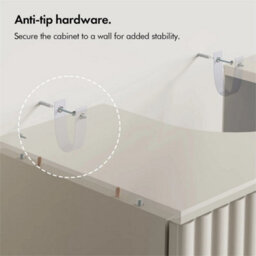 Stone Freestanding Under Sink Bathroom Storage Cabinet - thumbnail 5