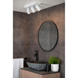 Lucide Taylor Modern Ceiling Spotlight Bar Bathroom - Led Dim To Warm - Gu10 - 3X5W 2200K/3000K - Ip44 - White - thumbnail 4