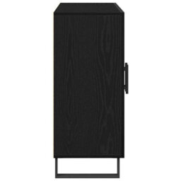 Vidaxl Sideboard Black Oak 90 X 34 X 80 Cm Engineered Wood - thumbnail 7
