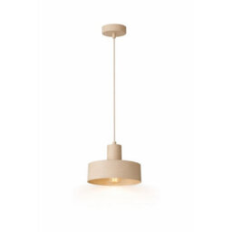 Luminosa Lighting Luminosa Velyo Dome Pendant Ceiling Light Beige 1X E27 - thumbnail 2