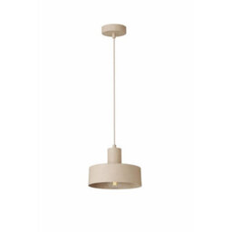 Luminosa Lighting Luminosa Velyo Dome Pendant Ceiling Light Beige 1X E27 - thumbnail 1