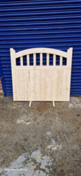 M&D Woodcraft Ltd Wooden Arched Top Garden Gate Cottage Style 0.9M X 0.9M Engineered Timber Handmade - thumbnail 1