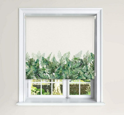 Lister Cartwright Blackout Roller Blinds Child Safety Included Beautiful Design, Climbing Leaves , 150 X 140 Cm - image 1