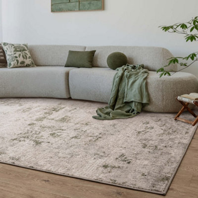 The Rug Edit Opal Abstract Green Living Room Rug - 160X220Cm - image 1