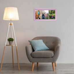 AK Frames 16X8 White Sleek Multi Photo Frame With Mid Grey Mount - Holds 3 Apertures (3X) 7X5 Photos - thumbnail 3