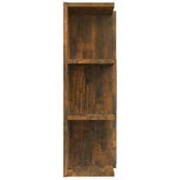 Berkfield Bathroom Mirror Cabinet Smoked Oak 80X20.5X64 Cm Engineered Wood - thumbnail 7