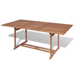 Walplus Garden Table 180X90X75 Cm Solid Teak Wood