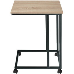 Tectake Bedside Table Luton - Industrial Style, With Swivel Castors, 48 X 35 X 70 Cm - Industrial Wood Light, Oak Sonoma - thumbnail 5